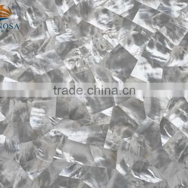 Triangular White Mother of Pearl Shell Mosaic Tile for Interior Wall photo-2
