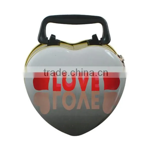Food Grade Candy Chochlate Metal Heart Shaped Boxes Wholesale for Valentine's Day photo-4