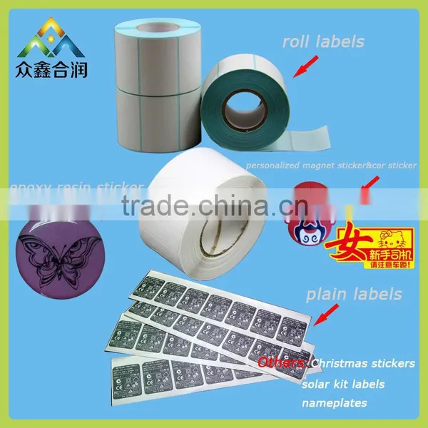 China paper sticker,personalized paper label