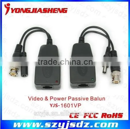 Hot Sale CCTV Balun Video/Power Video Balun YJS-1601VP