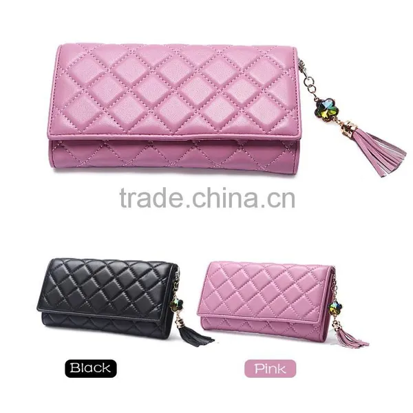 New Fashion Leather Lady Purse Women Wallets Card Bag Wallet photo-3