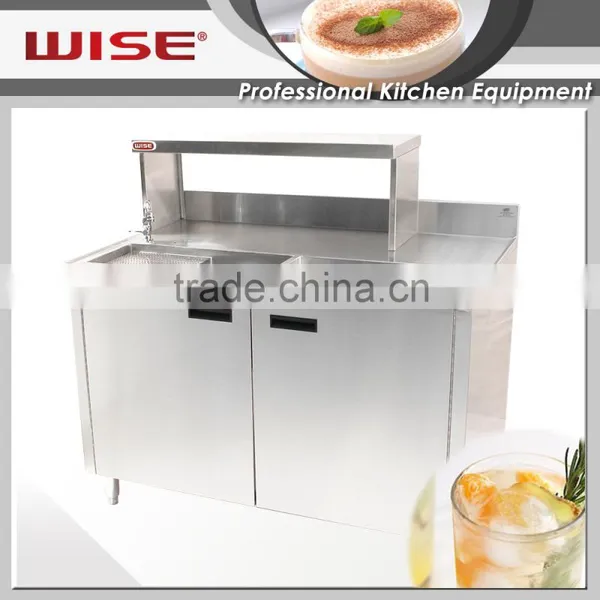 Stainless Steel Bar Counter Hotel and Bar Bartender General Workstation photo-3