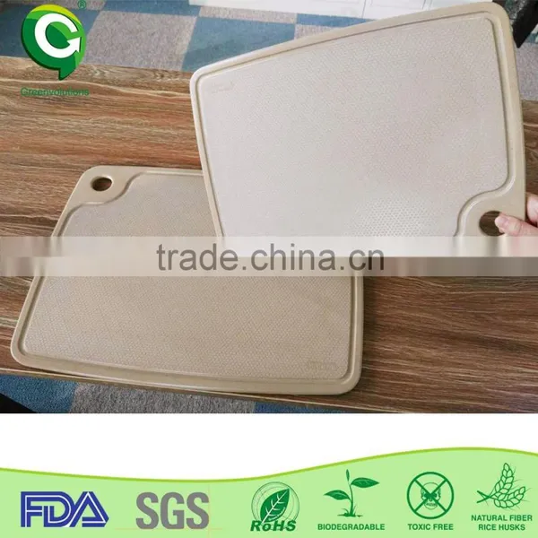Rice Husk Fiber Bamboo Color Coding Chopping Board photo-2