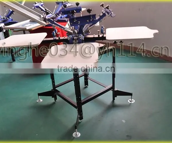 Stable Quality Manual Screen Printing Machine 4 Color / 4 Stations photo-2