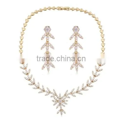 Dubai 18k Gold Jewellery Wholesale Charm Women Jewelry Cheap Jewelry Set For Wedding photo-3