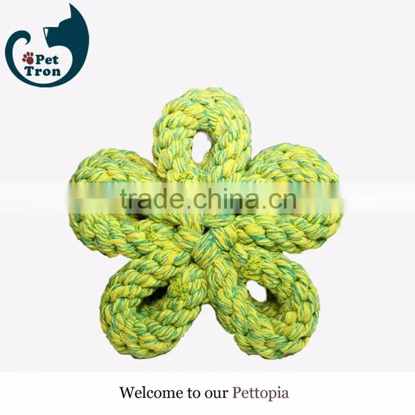 Five Interlocked Rings Shape Rope Dog Toy