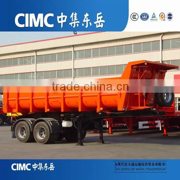 CIMC Hydraulic Cylinder Tractor U Shape Tipper Trailer, Semi Dump Truck Trailer photo-5