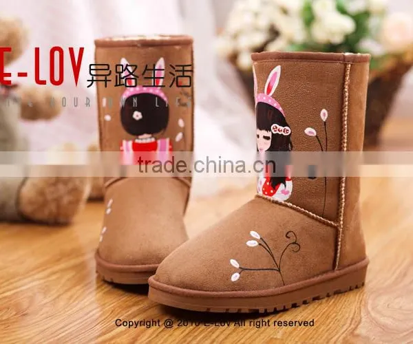 NO.U005LHot Sales High Quality and Cheap Woman Fur Boots photo-2