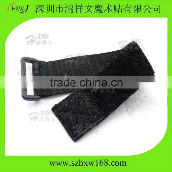 Nylon Yarn Rubber String Hook and Loop Strap Touch Fastener photo-4