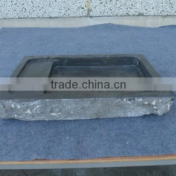 Blue Stone Rectangle Vessel Sink photo-2