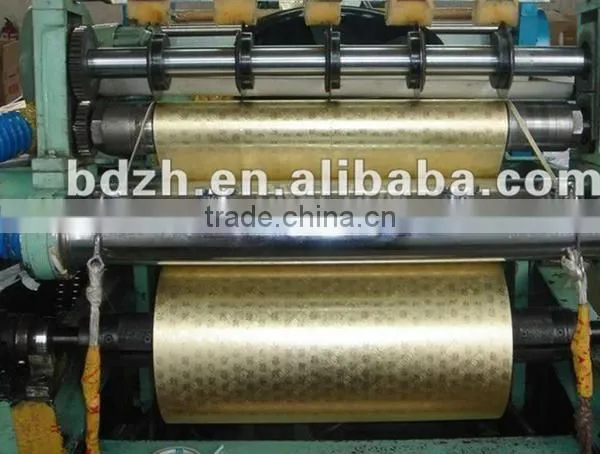 China Supplier Gold Color Aluminium Foil Laminated to Paper for Cigarette Box Liners photo-3