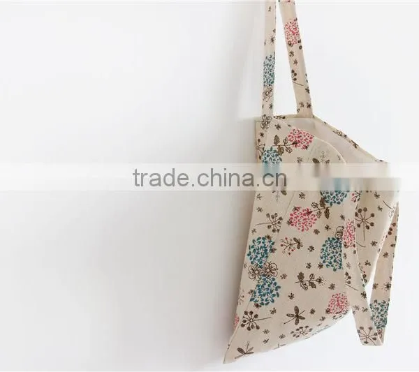 Flowers and Leaves Pastoral Wind Canvas Bag photo-2