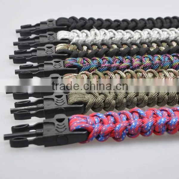 Paracord Survival Bracelet With Fire Started Whistle and Team Logo Classic Paracord Army photo-6