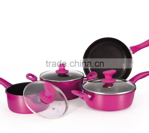 7 PCS Colorful Forged Steel Palm Restaurant Cookware photo-4