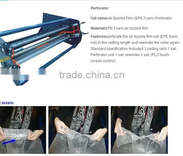 Easy Control and CE Certificate EPE Foam Perforator photo-5