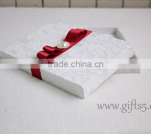 Wholesale Wedding Invitations Favor Gift Box With Ribbon photo-3