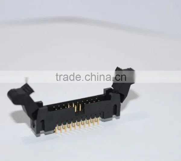 Shrouded Header Small Latch 2.0mm V/T Black 10~50pin photo-3