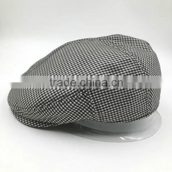 Custom Design High Quality Men's Plaid Ivy Cap photo-2