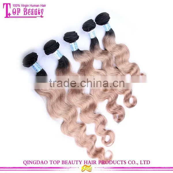 Drop Shipping Service China Wholesale Ombre Hair Extension 100% Unprocessed Brazilian Ombre Hair Weave photo-4
