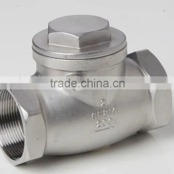 S.S Swing Check Valve With Thread Ends Conform To Asme Din Iso - Buy Swing Check Valve Pn16 photo-5