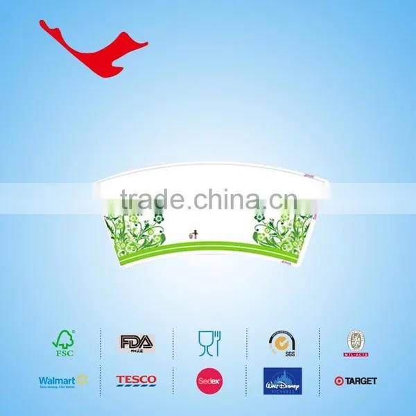 PE Coated Disposable Paper Cup Fan/piece for Coffee Beverage photo-2