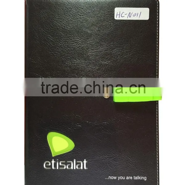 western leather notebook with USB engraved leather notebook