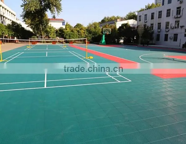 Suspended PP Interlocking Volleyball Courts Floor Mat photo-6