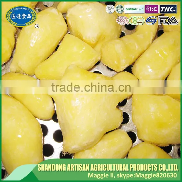 Sell and Export Frozen Peeled Ginger Without Pesticide