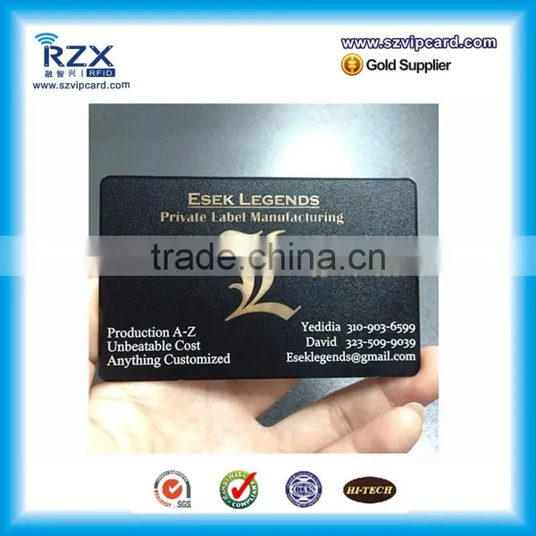 Engraved Black Matt Metal Business Card photo-4