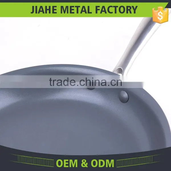 Non-Stick Flat Ceramic Deep Frying Pan With Hard Anodized Exterior photo-2