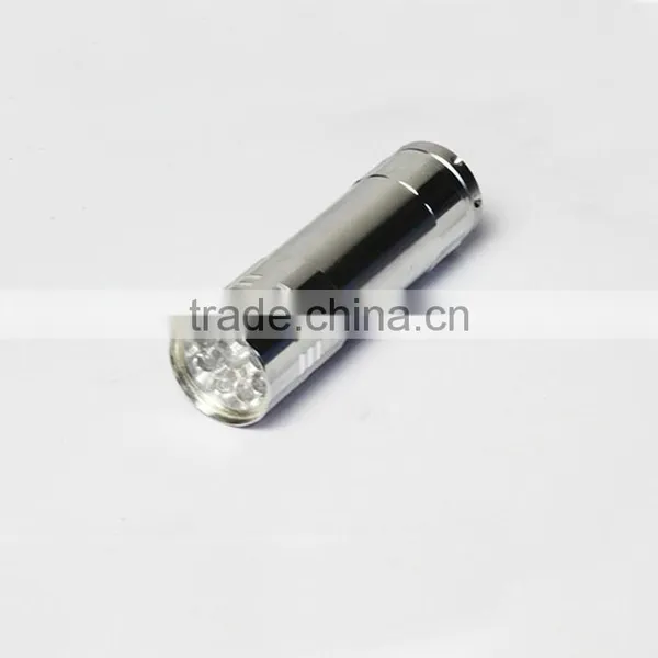 9 Led Flashlight Cheap Flashlight 3xAAA Batteries Aluminium Flashlight photo-3