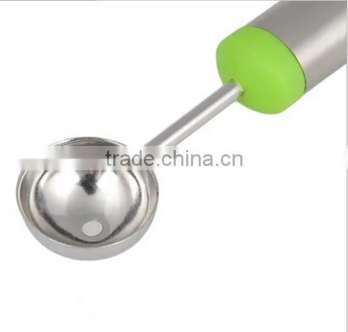 Factory Wholesale 2 in 1 Stainless Steel Fruit Carving Knife Melon Baller photo-4