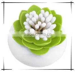 Household Plastic Color Eco-friendly Lotus Toothpick /cotton Bud Holder