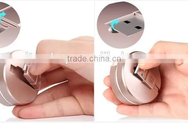 2 In 1 Universal Flexible Data Cable For Iphone 5s/6/6s And Android Mobile Phones Innovative Design Charging USB Cable photo-4