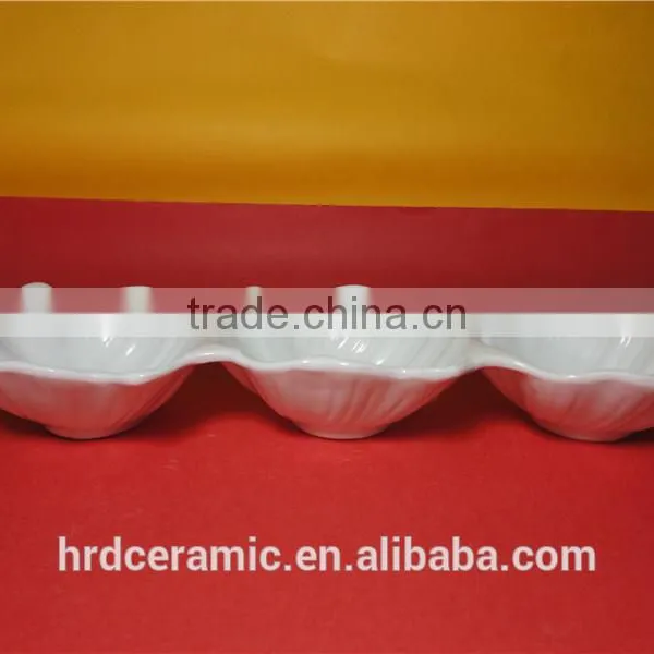 Stocked Wholesale Best Prices Porcelain Bowl Ceramic Dish Leaf Shape photo-5