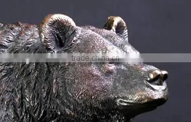 Casting Brass Bronze Bear Statue Sculpture photo-3