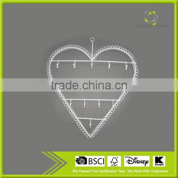 Jewelry Organizer Hanging Heart Shape Earring Holder photo-2