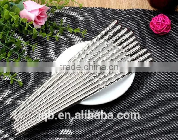 WNL-912 Twisted Handle Stainless Steel Travel Chopsticks photo-4