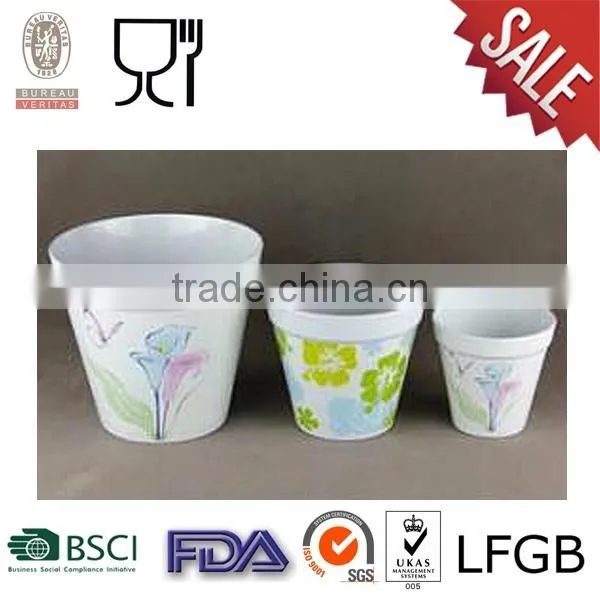 Melamine Flower Pot Customize Logo Available
