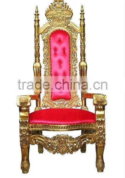 Highback Wedding King Palace Chairs For Bride And Groom photo-2