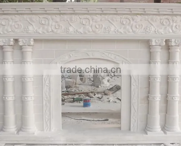 Hot Sale Modern Home Decor Stone Carvings and Sculpture Fireplace photo-2