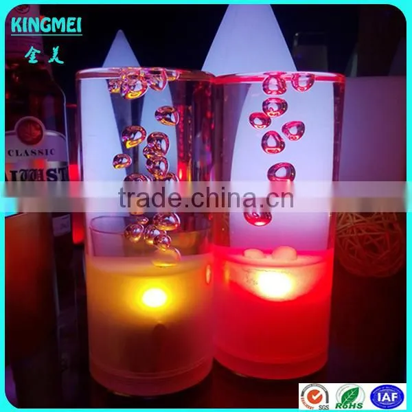 Battery Operated Color Changing Led Lights Aluminium Metal Base Crystal Bubble Led Table Lamp photo-2