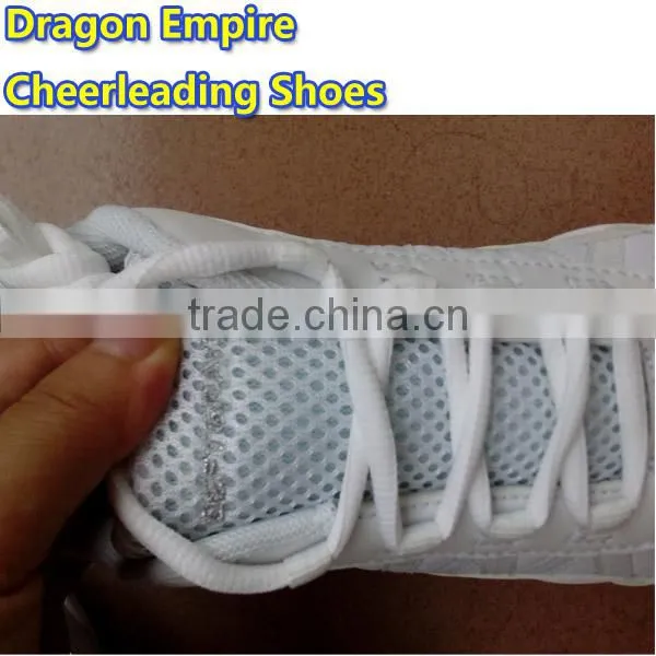 Pure White Unisex Cheerleading Dance Shoes Soft Durable Sole Athletic Training Dancing Shoes photo-3