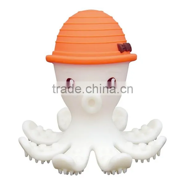 ICTI-Certified Safe Octopus Baby Teething Toy photo-2