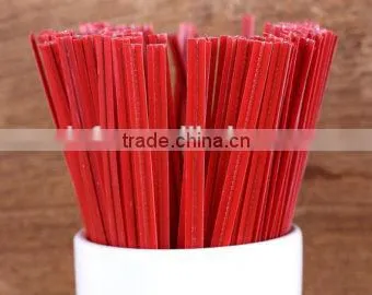 Colorful Plastic Coated With Metallic Wire Twist Ties for Plastic Bag Packing photo-4