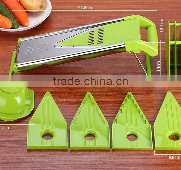 2017 The New Kitchen Stainless Steel V Blade Mandoline Slicer photo-5
