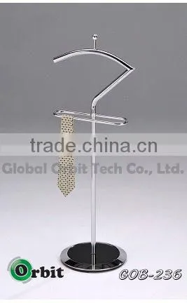 Hotel Furniture Metal Free Standing Wooden Coat Rack photo-4