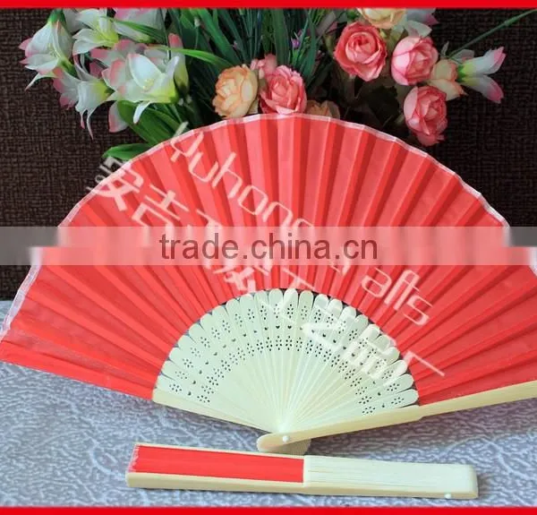 Promotional Colorful Silk Hand Fan photo-4