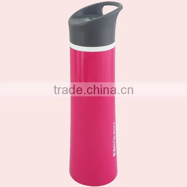 380ML Colorful New Design Cheap Plastic Sport Water Bottle With Handle Lid photo-2