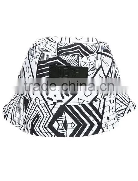 Cheap Cool Custom Printed Mens Floral Fashion Bucket Hat photo-2